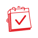 Red calendar icon