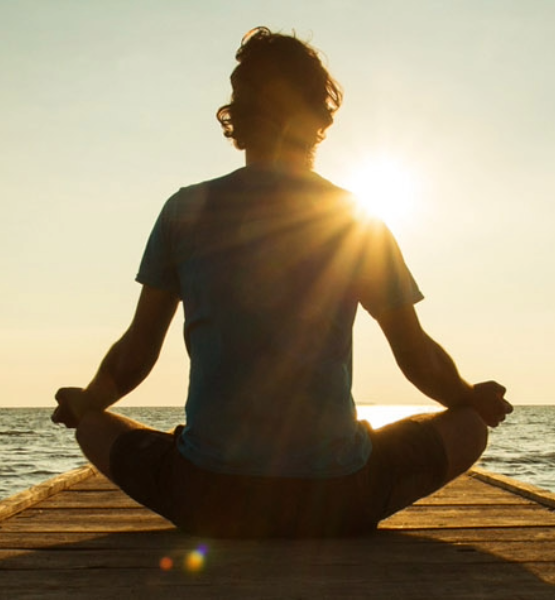 CIG, lady meditating.